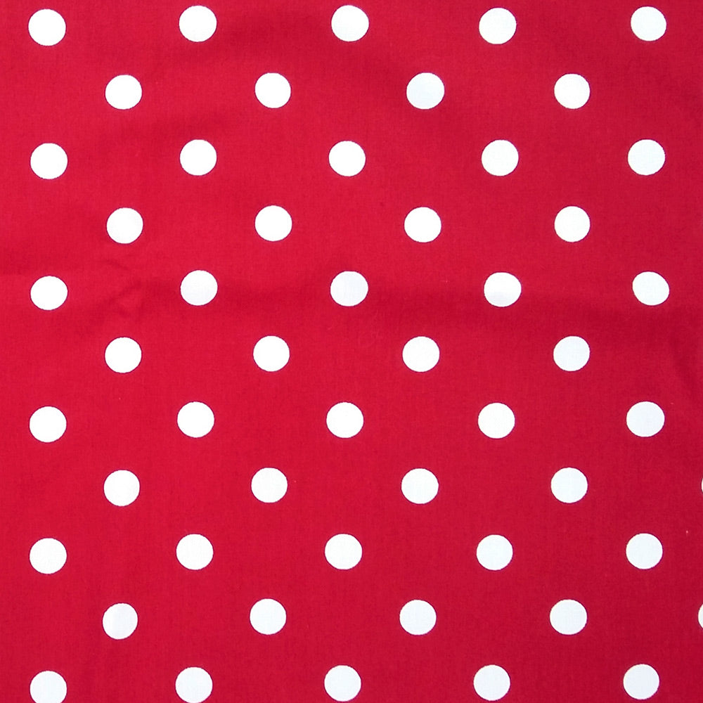 Red Polka Dot Bandana fabric | The Inkabilly Emporium